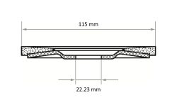 Flap Disk V2 POWER 115x22,23mm ZK Power 40 - Görsel 3